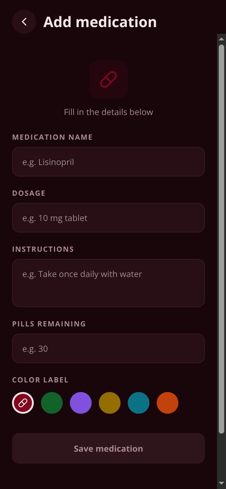 MedTrack screen 4