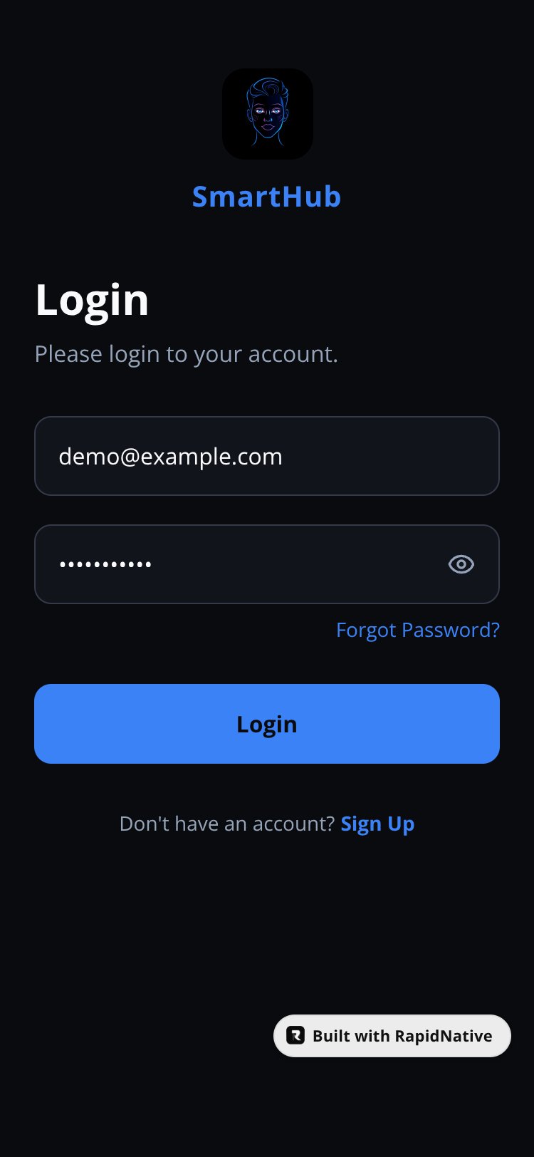 SmartHub screen 1
