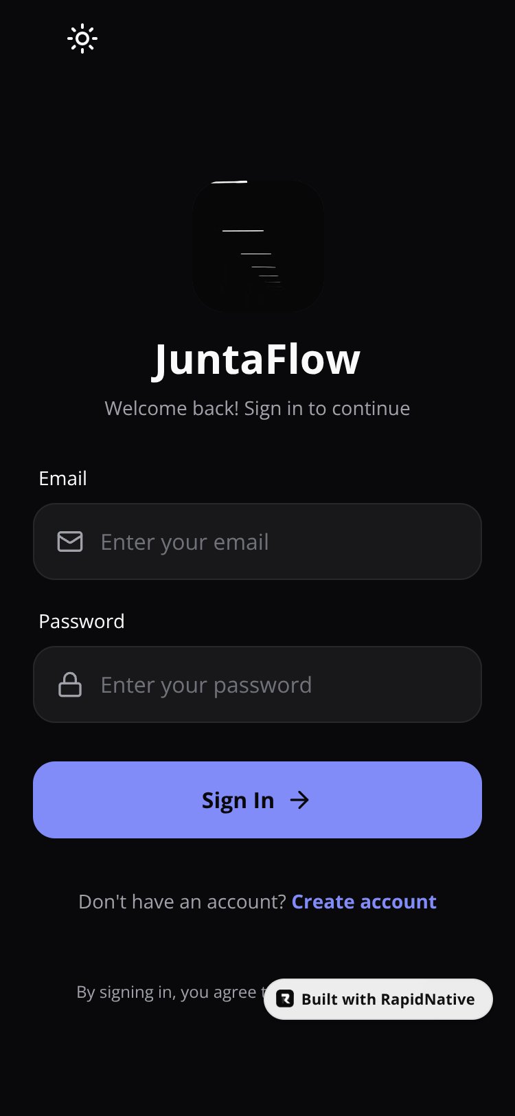 JuntaFlow screen 2