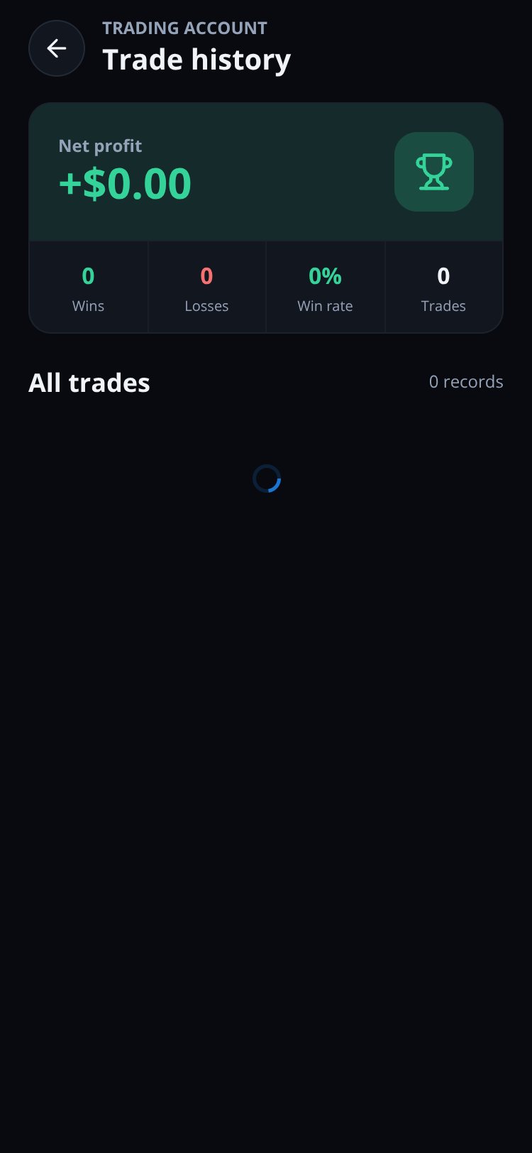 Quotex Clone screen 3