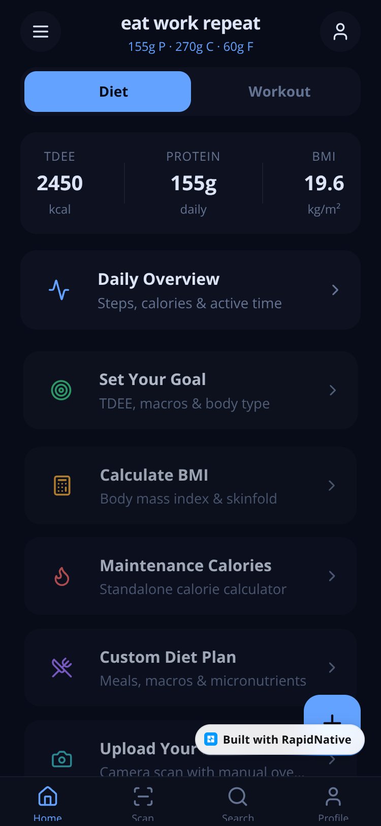 eat work repeat screen 1