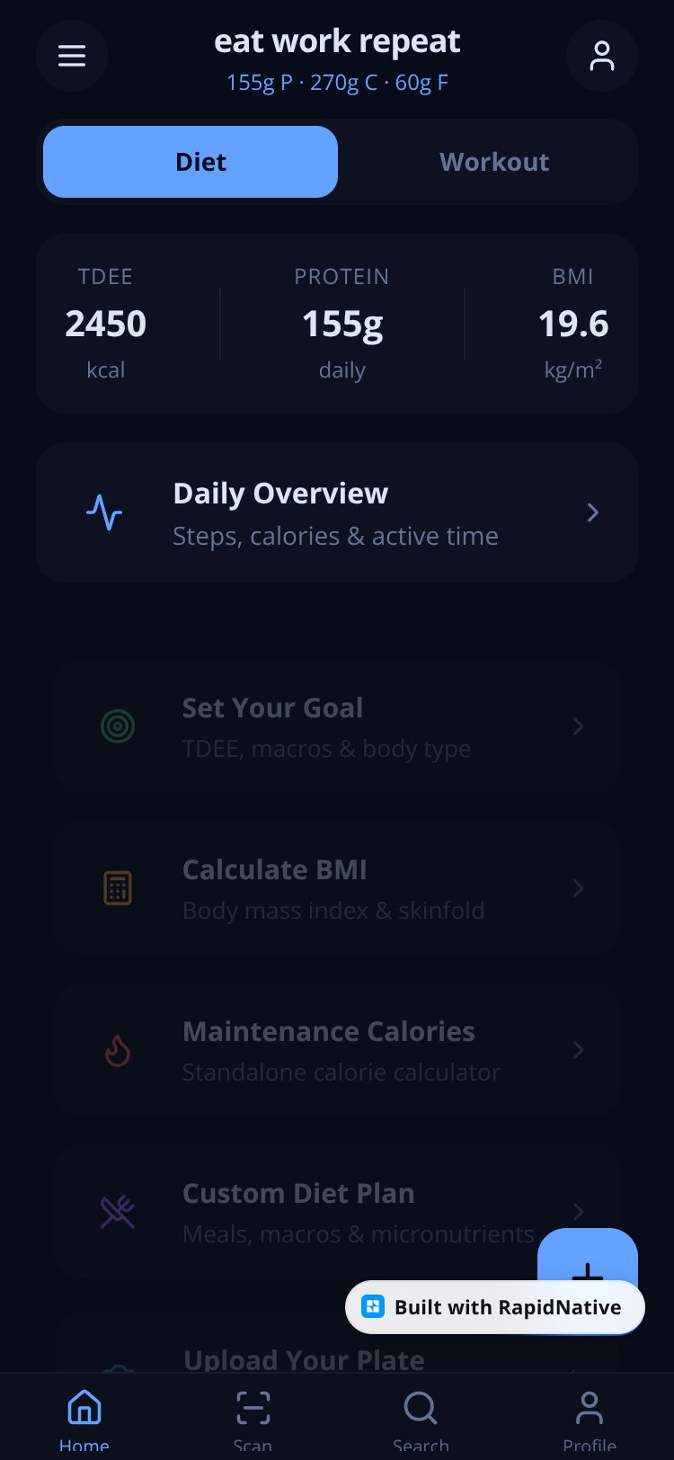 eat work repeat screen 2