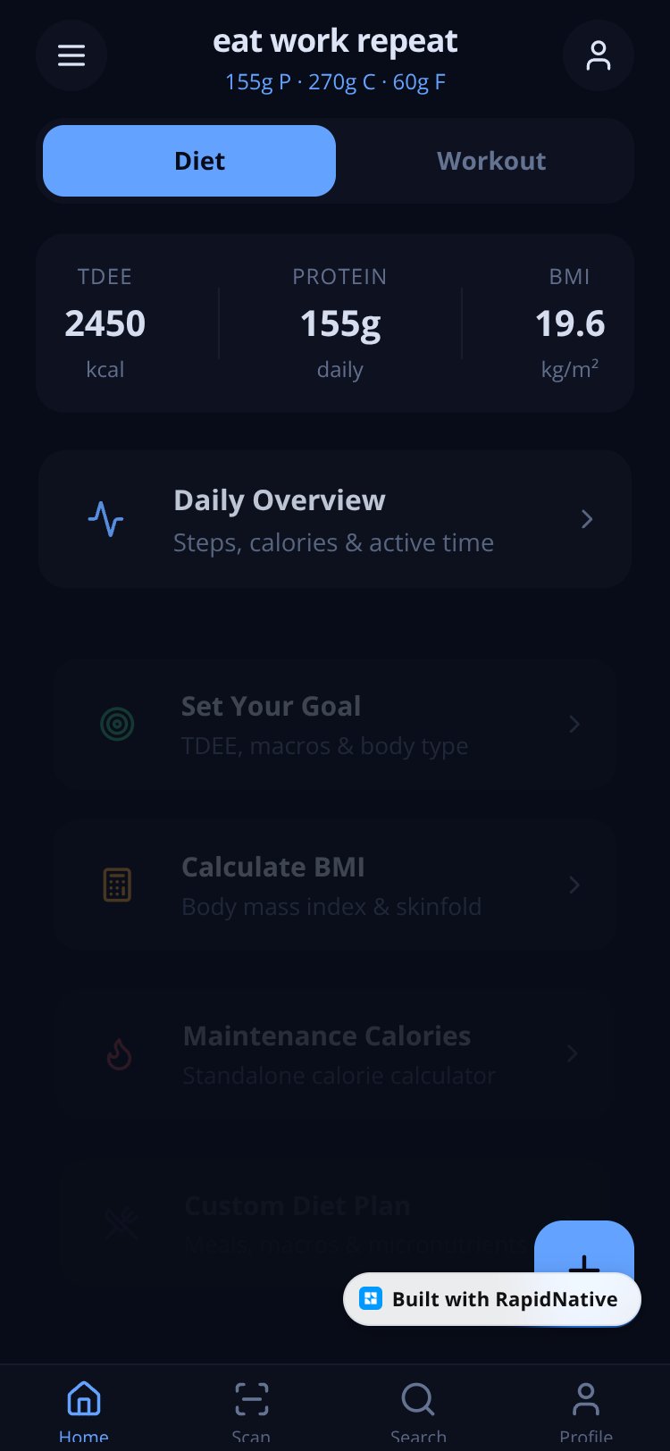 eat work repeat screen 4