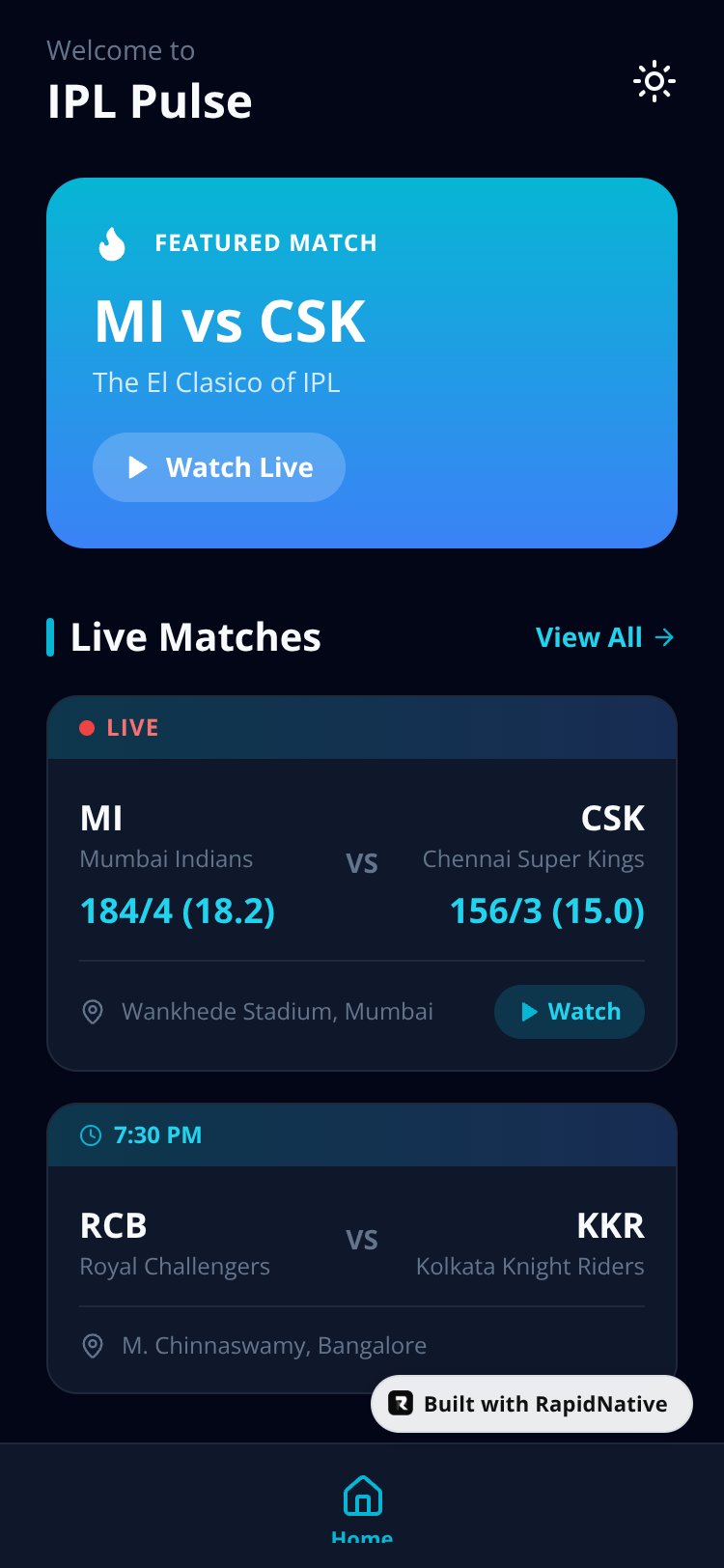 IPL Pulse screen 1