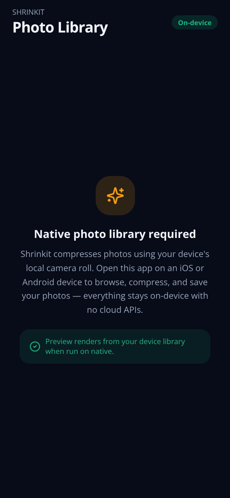 Shrinkit screen 3