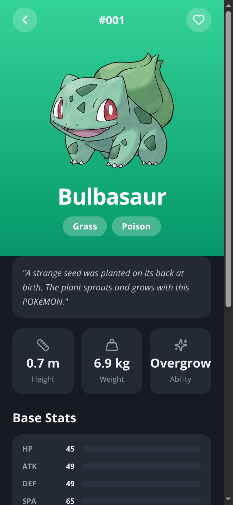 Pokédex screen 4