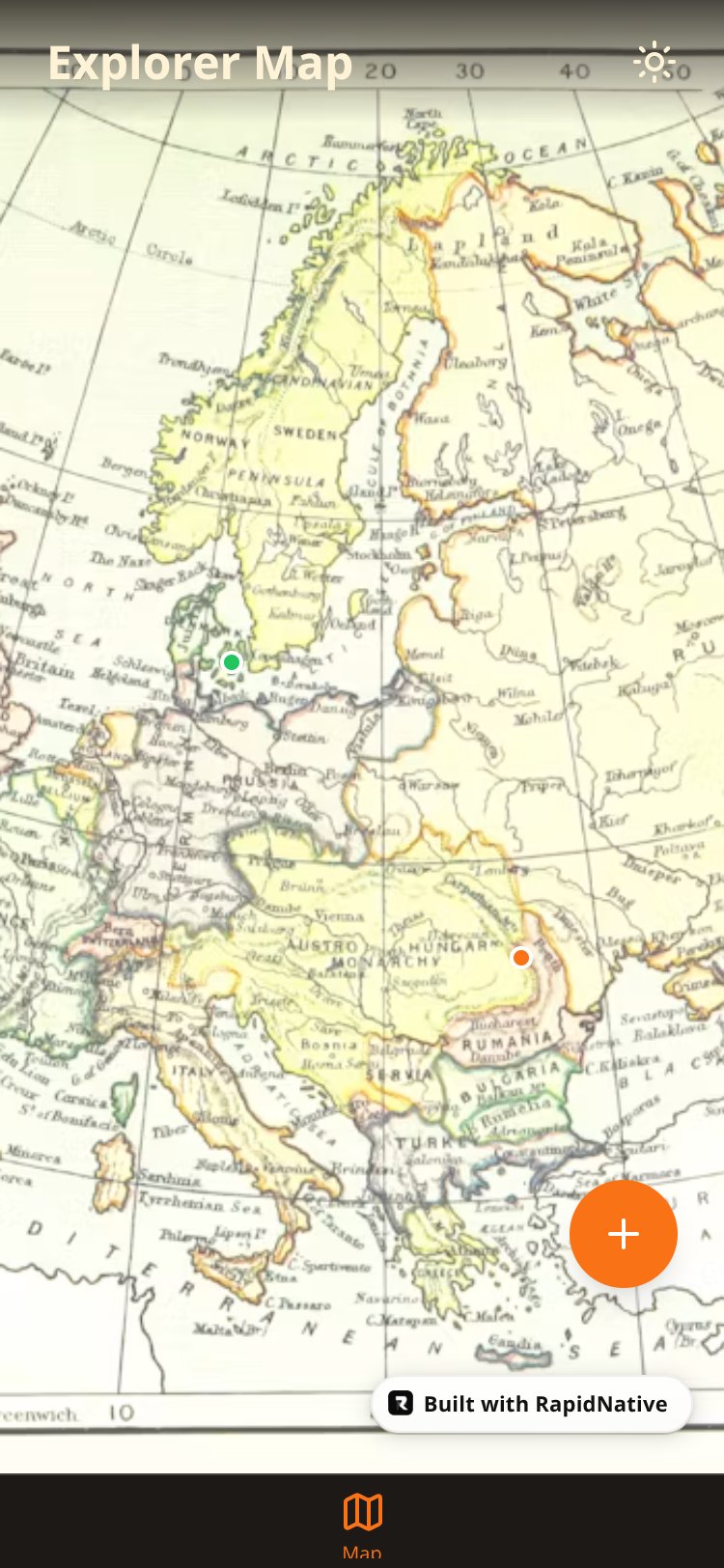 MapTrack screen 1