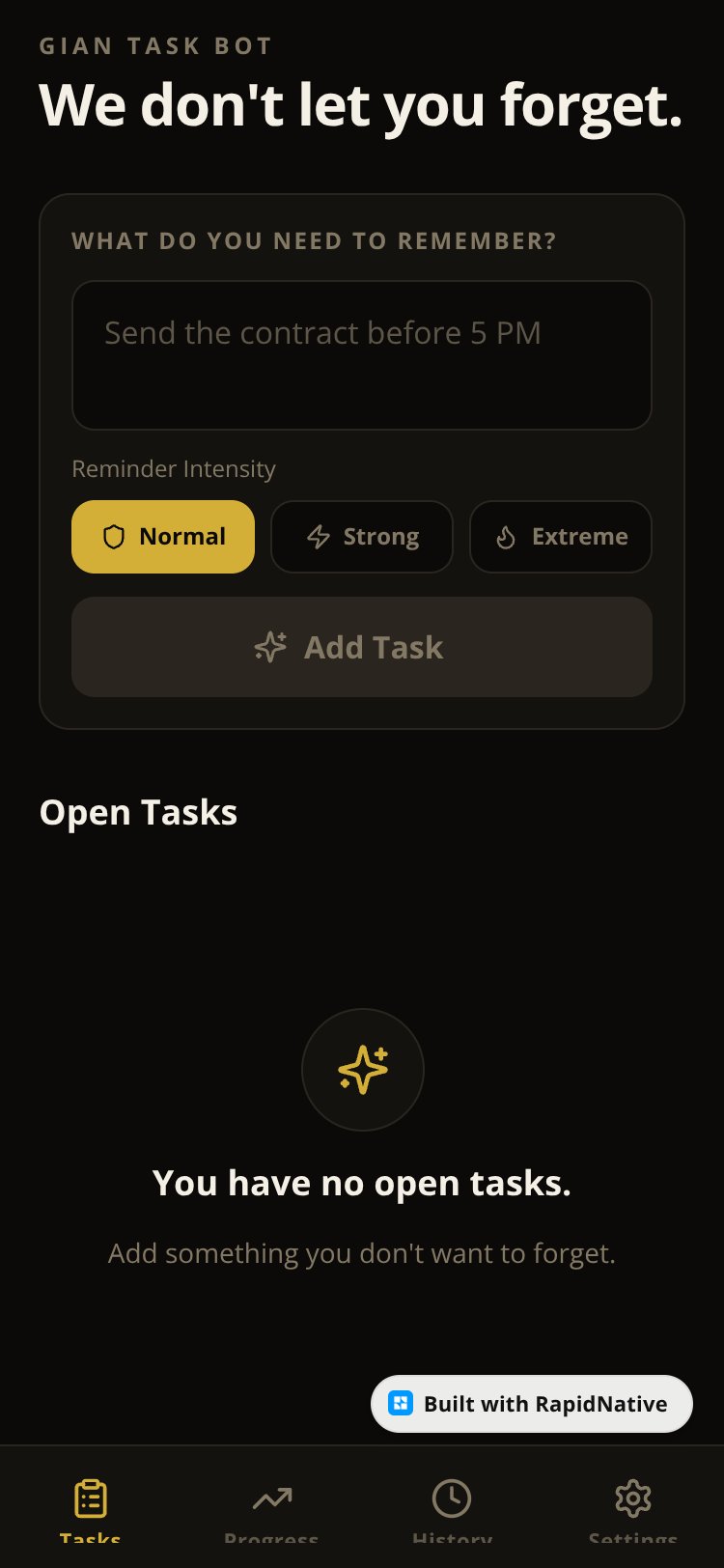 Gian Task Bot screen 4