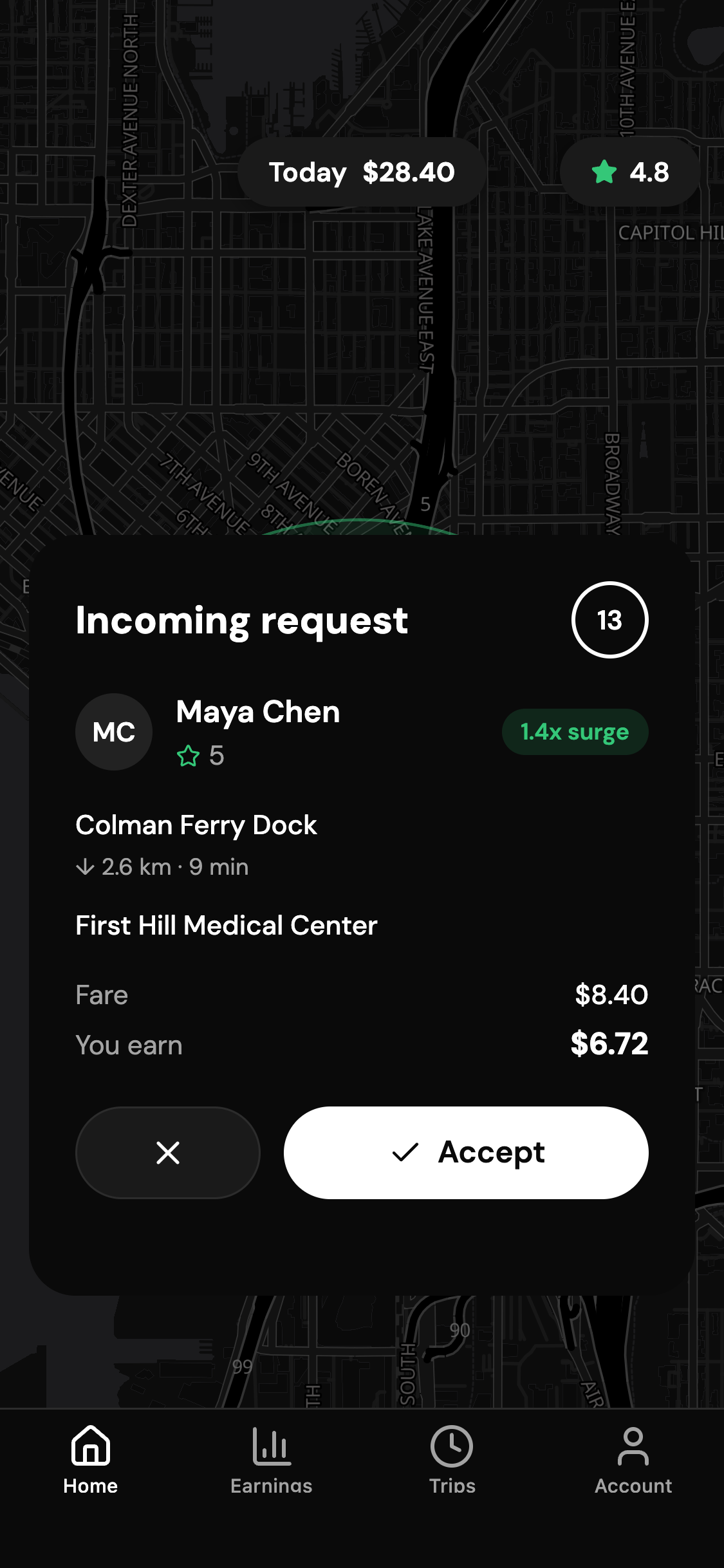 Driver requests
