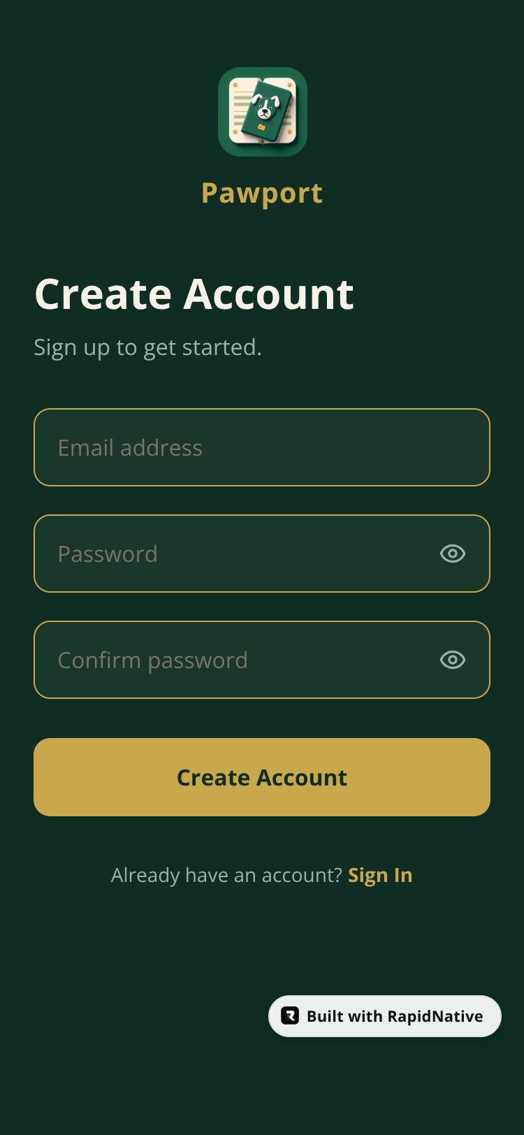Pawport screen 2