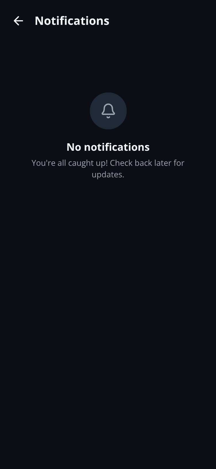 Notifications screen 1