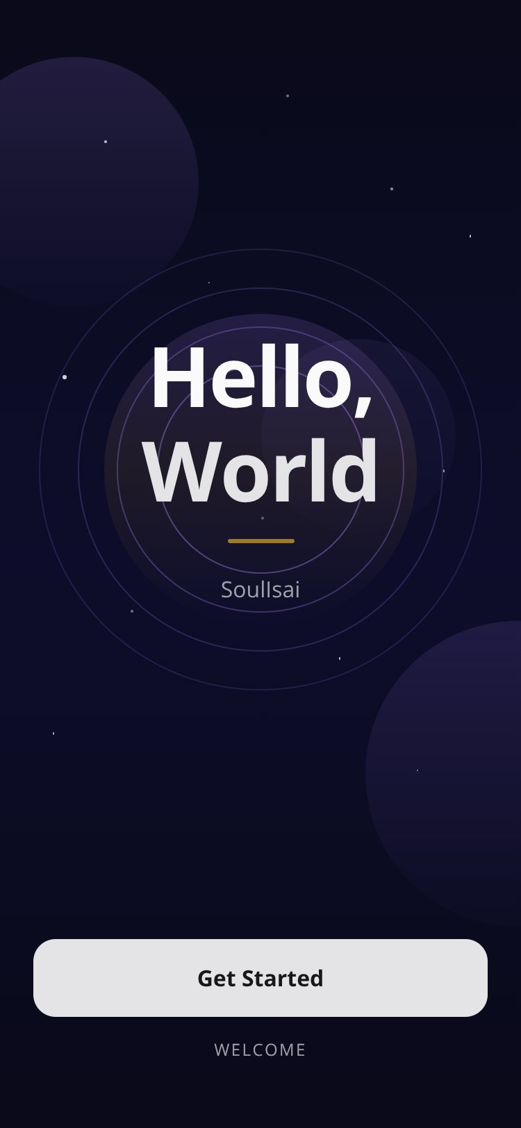 Hello World screen 2
