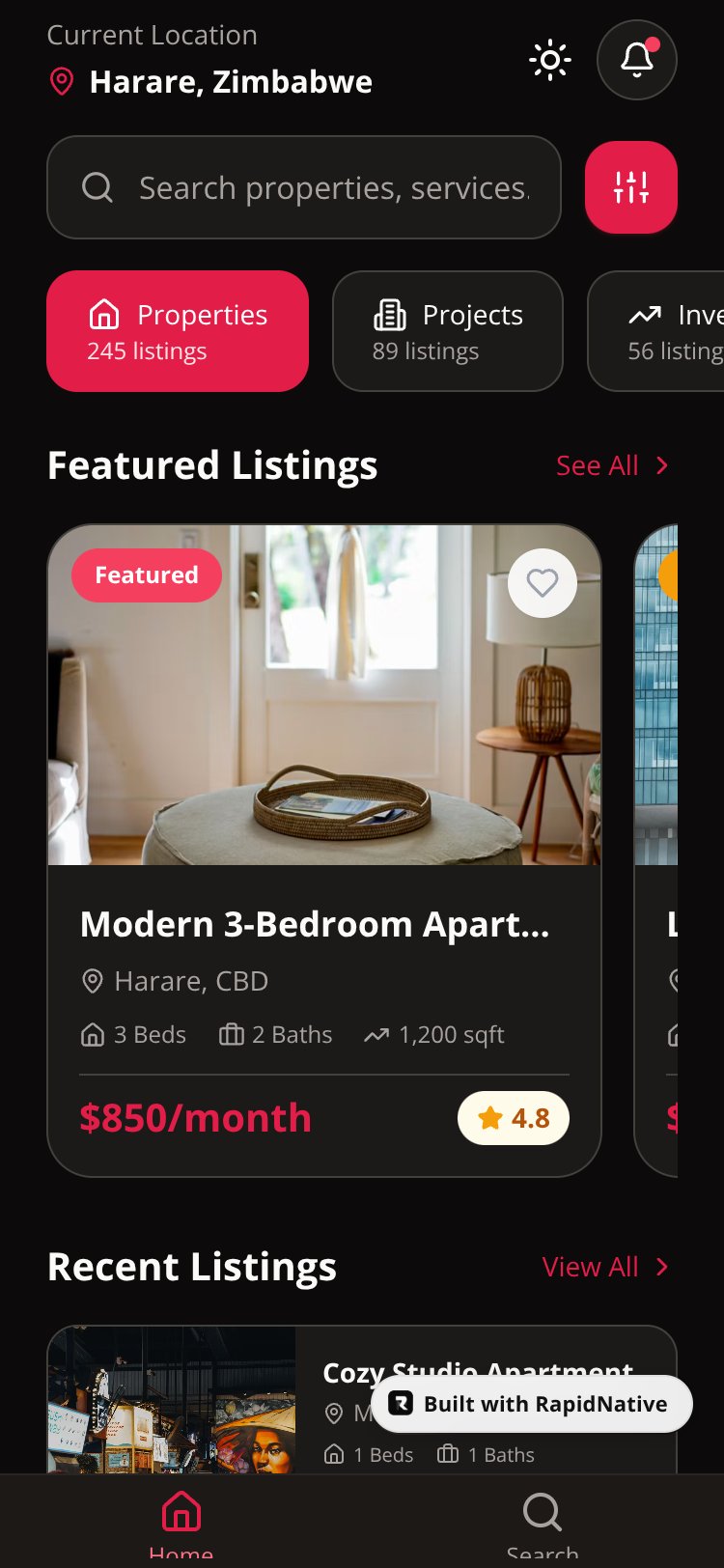 PropertyLive screen 3