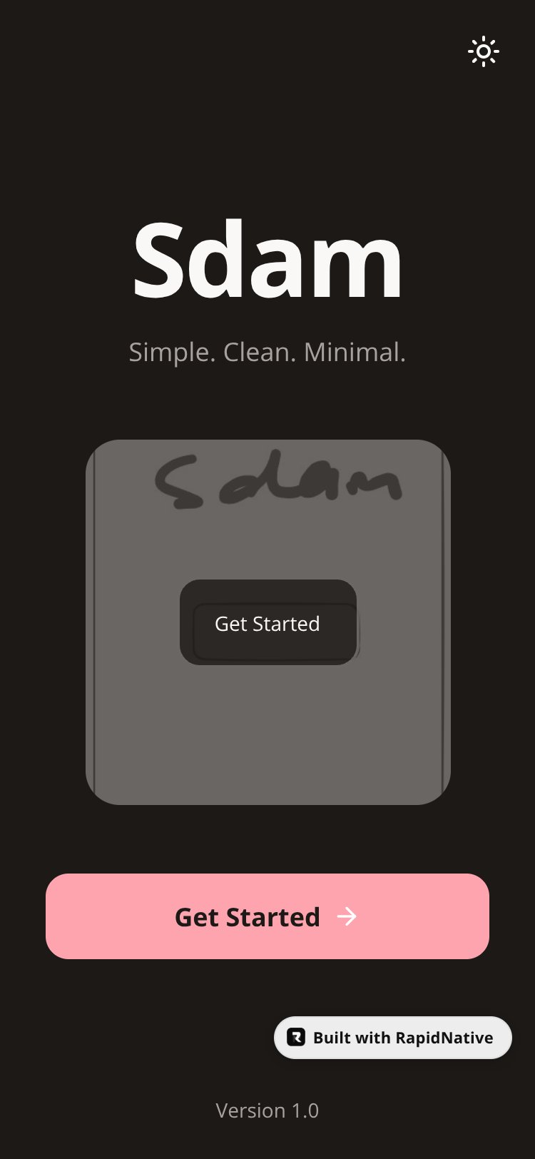SketchApp screen 1
