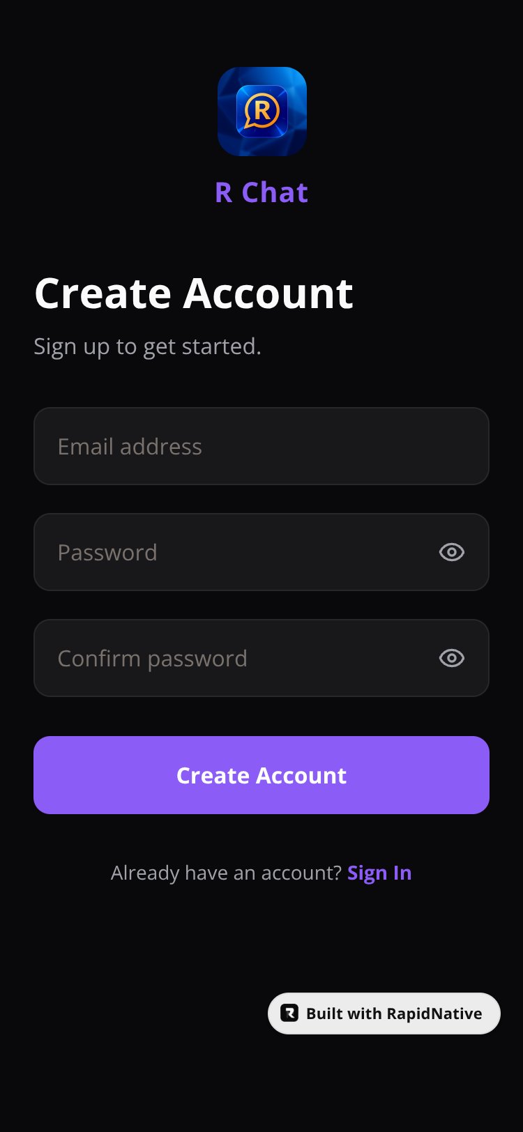R Chat screen 1