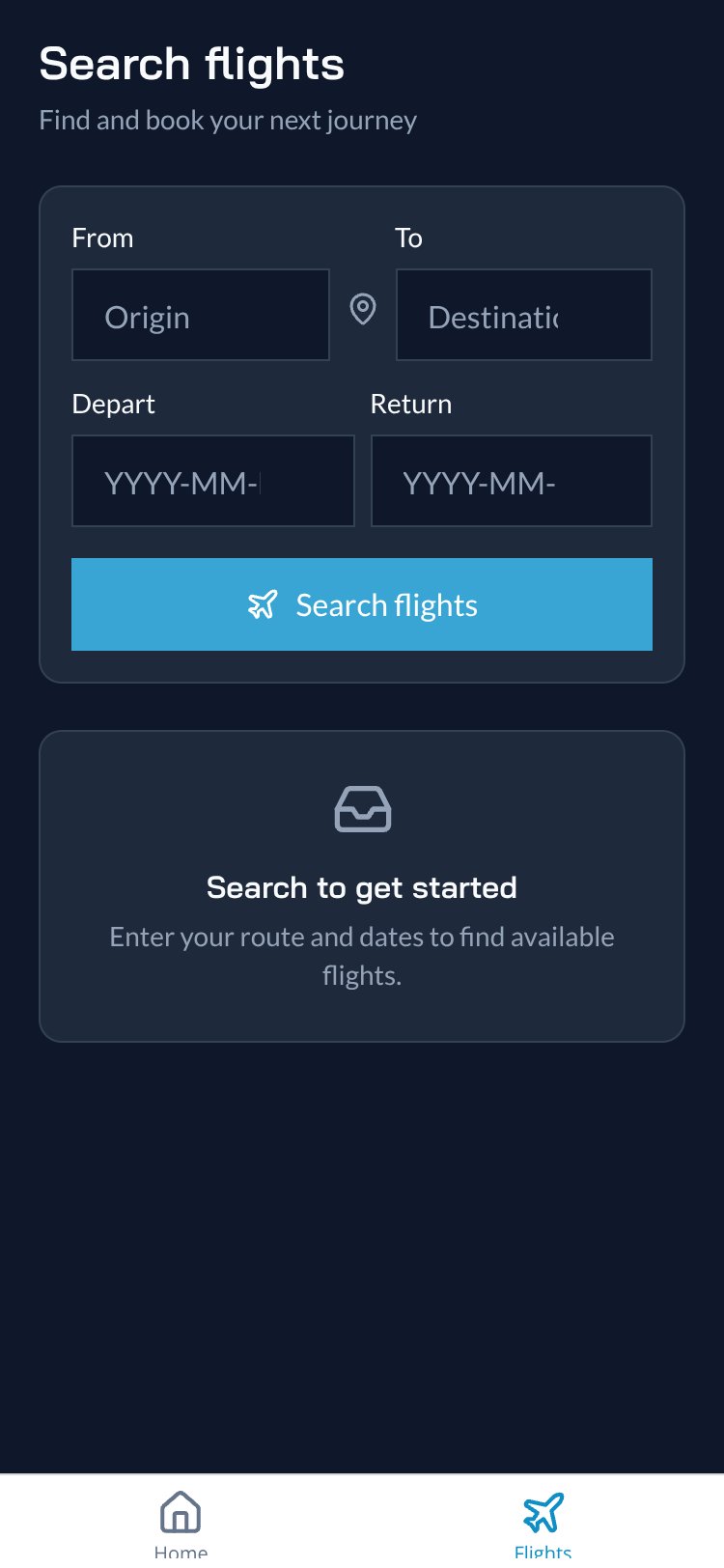 TravelTourUp screen 2