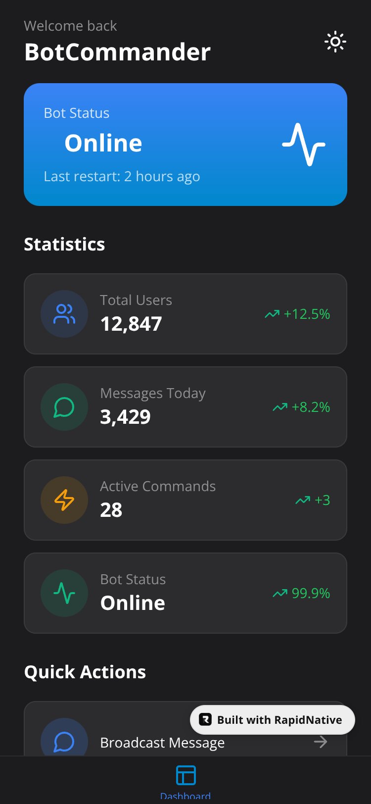 BotCommander screen 1