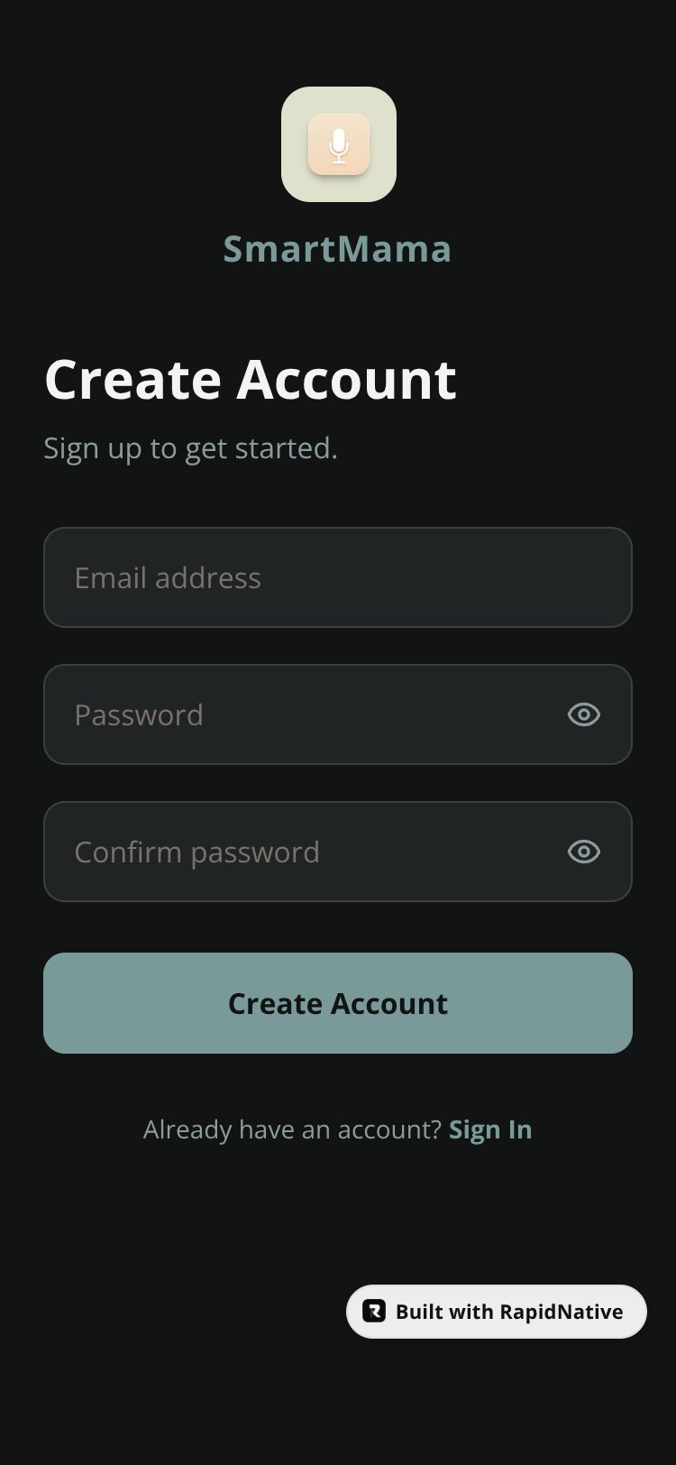 SmartMama screen 2