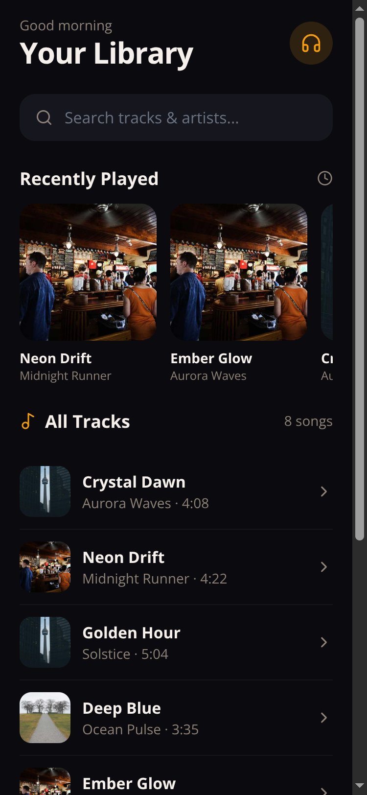 Ar music screen 1