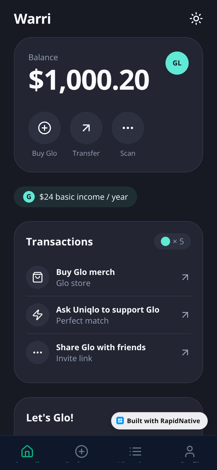Warri App screen 1