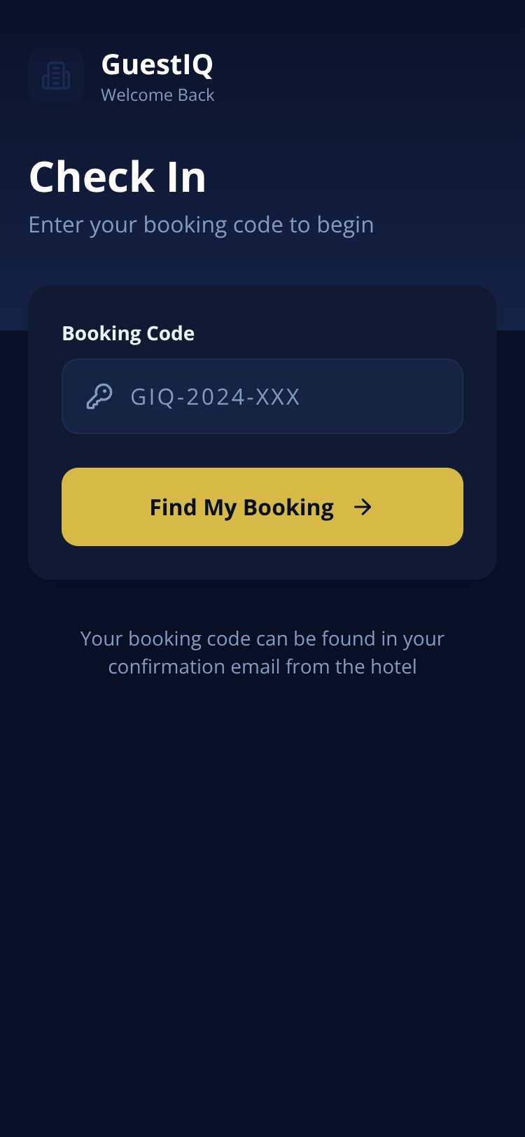 GuestIQ screen 3