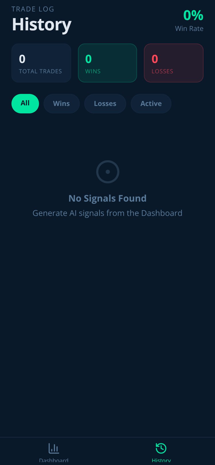 Quotex AI Signals screen 1