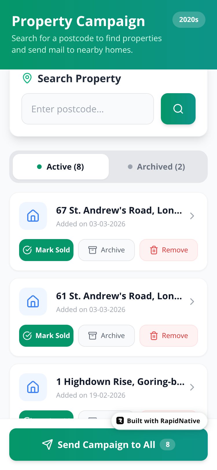 Property Campaign Pro screen 1
