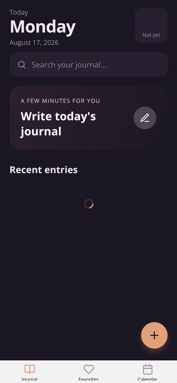 Journal screen 4
