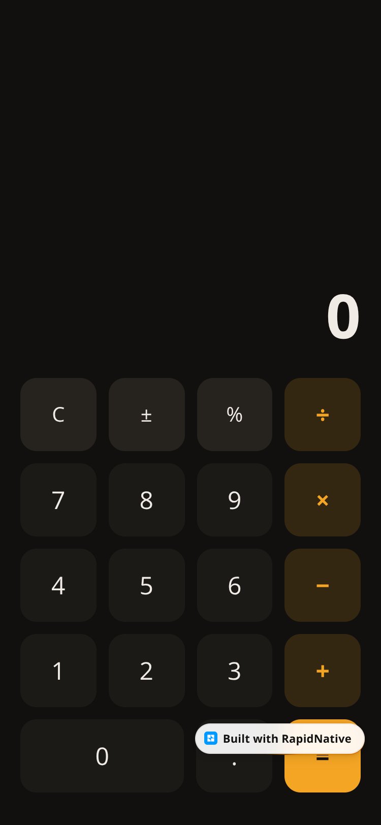 Calculator screen 1