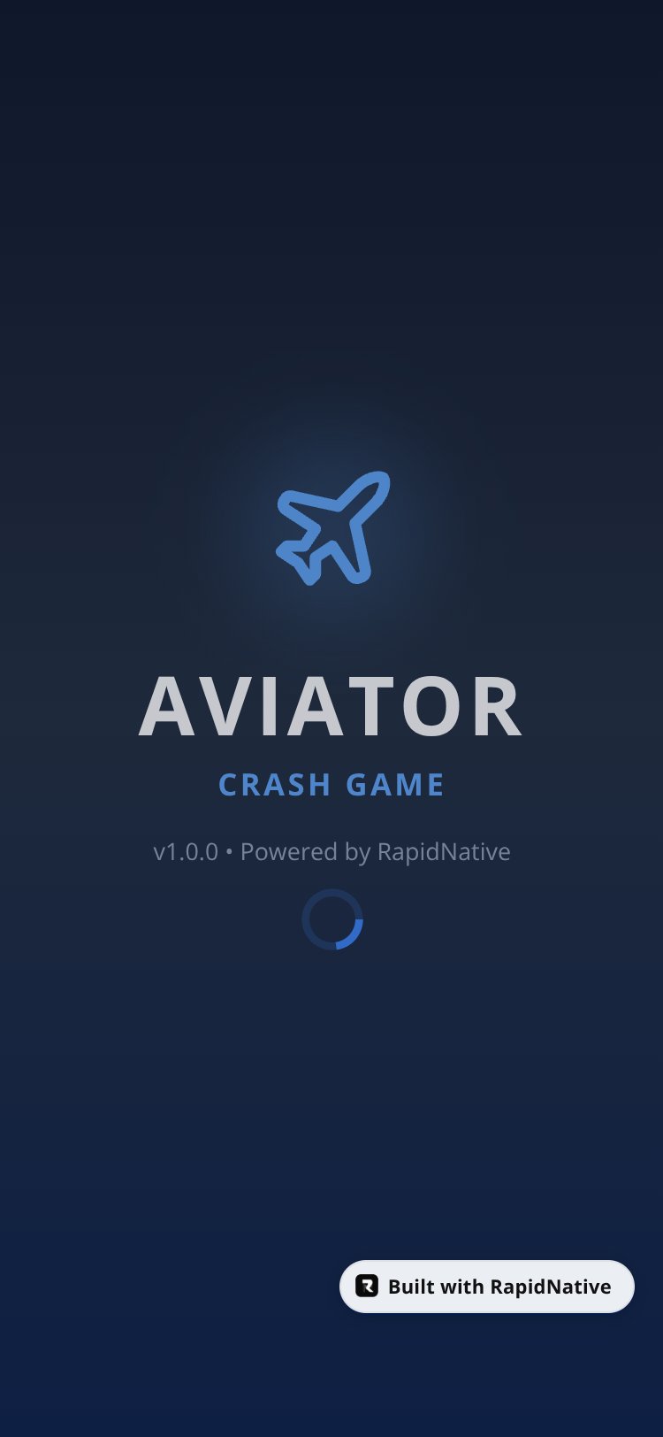 Aviator Crash screen 1