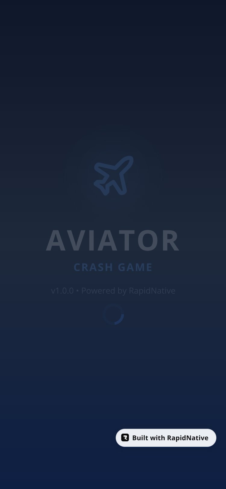 Aviator Crash screen 2