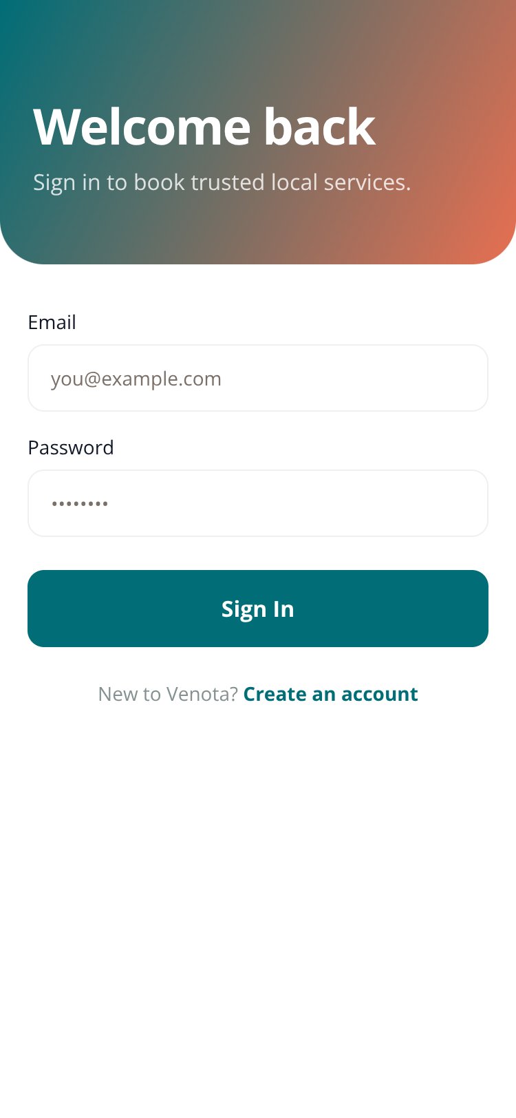 Venota screen 2