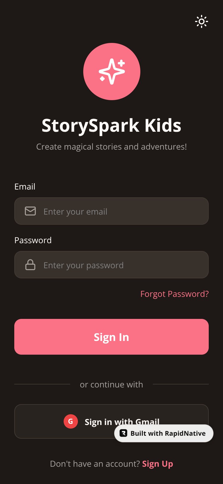 StorySpark Kids screen 1