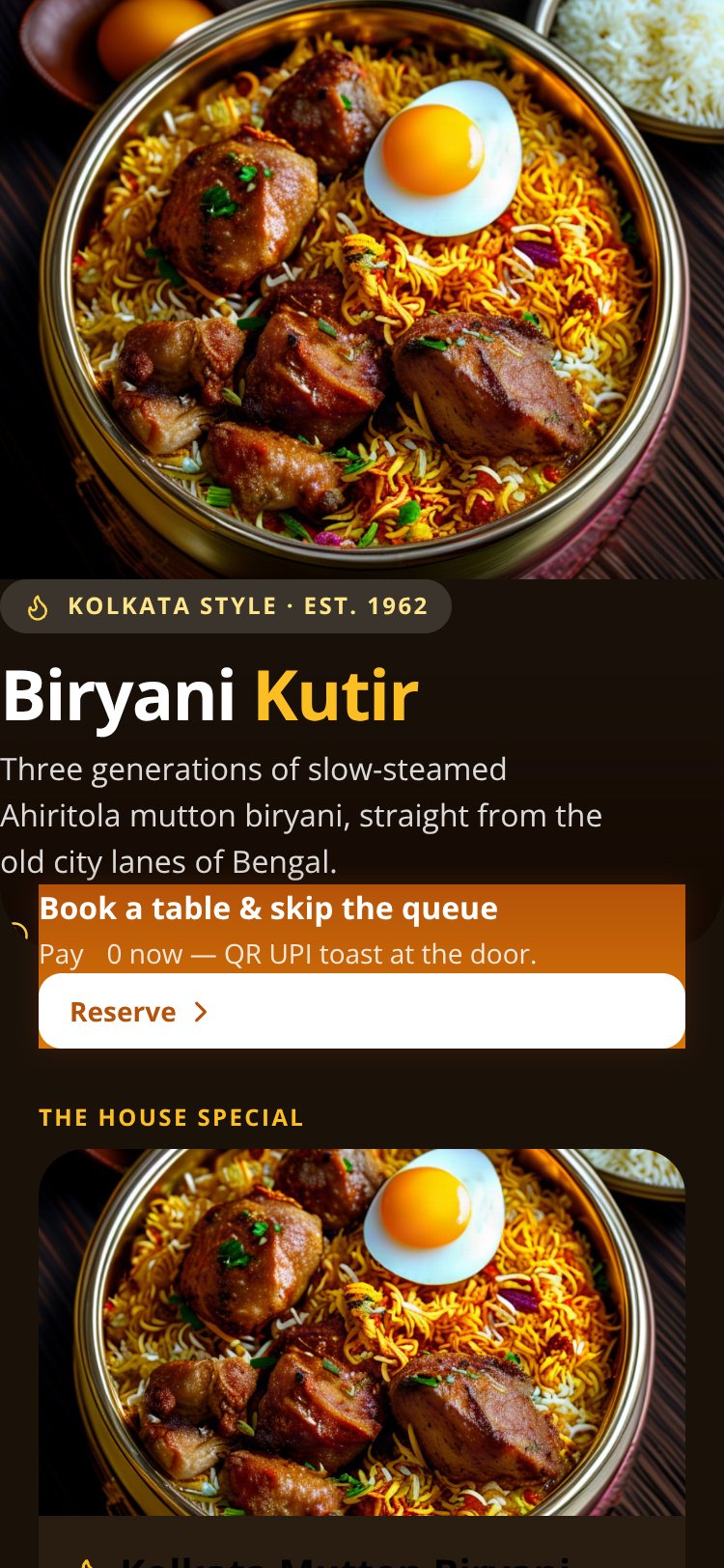 Biryani Kutir screen 2
