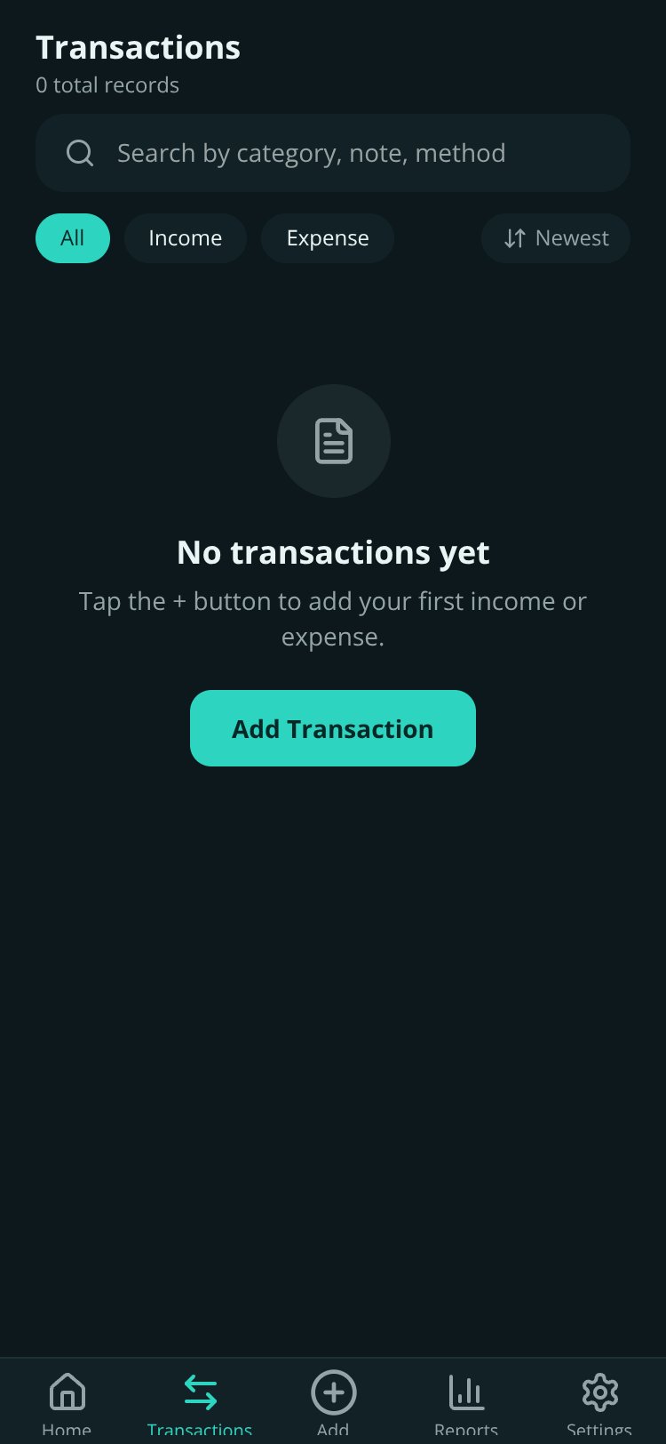 My Money Manager screen 5