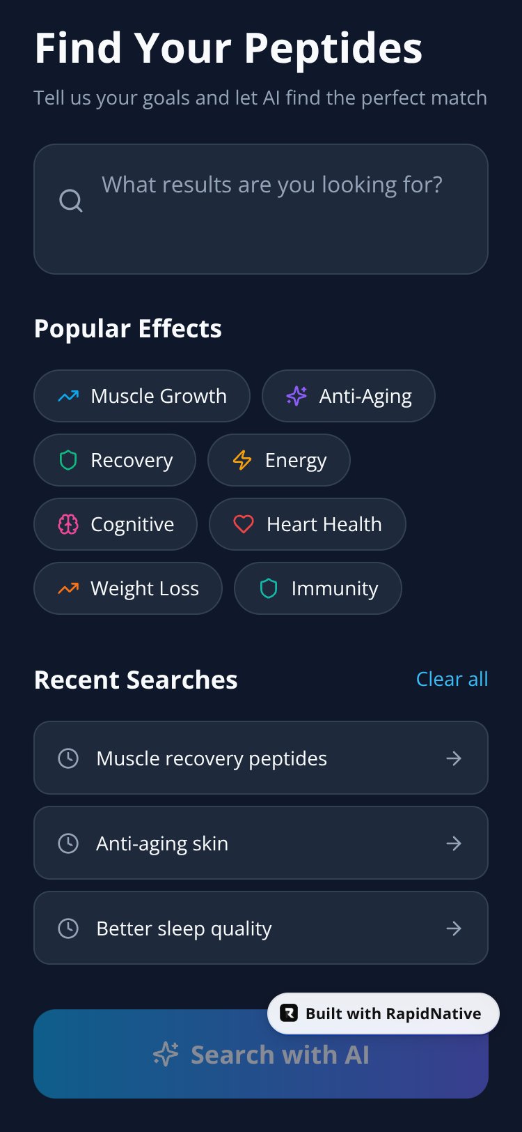 PeptidePilot screen 2