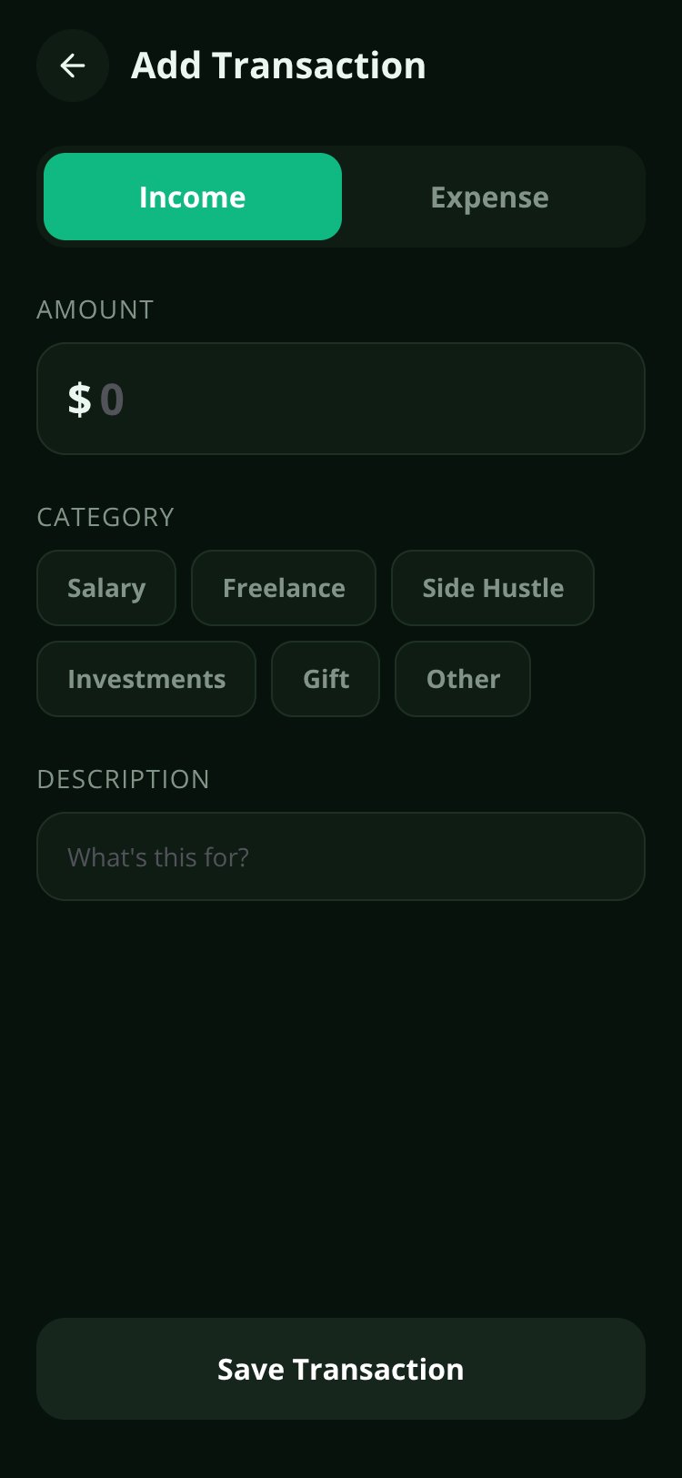 CashFlow screen 1