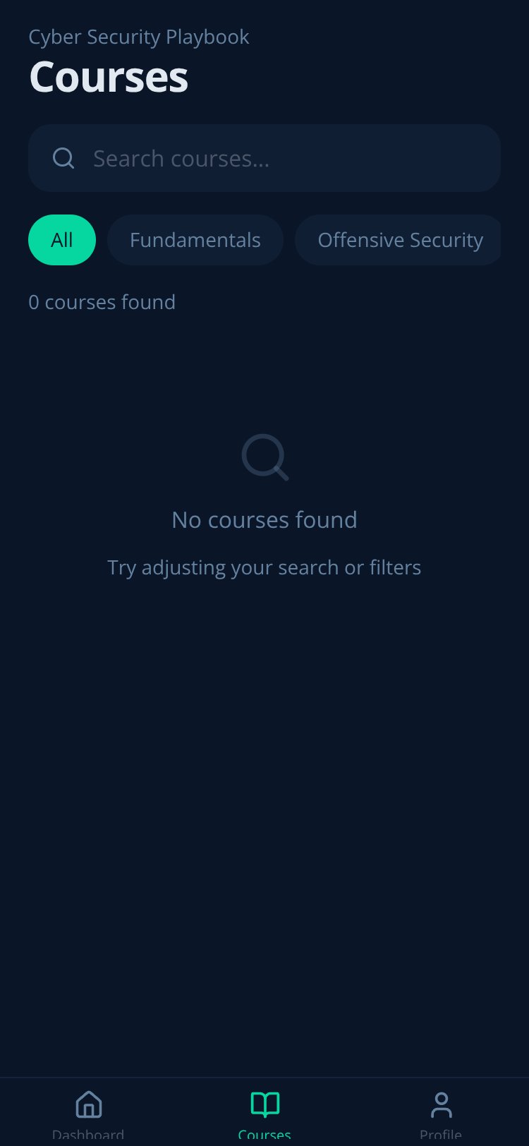 Cyber Security LMS screen 3