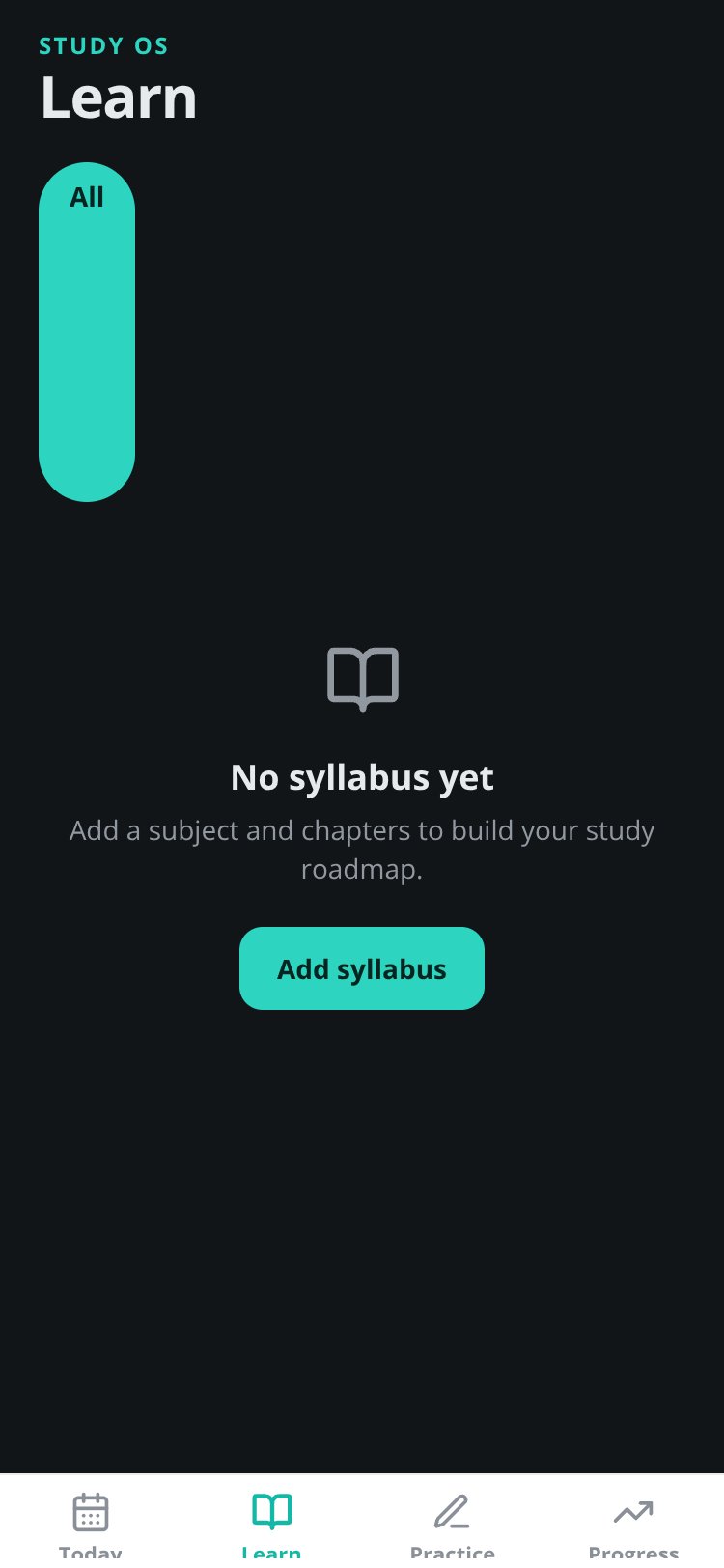Study OS screen 2