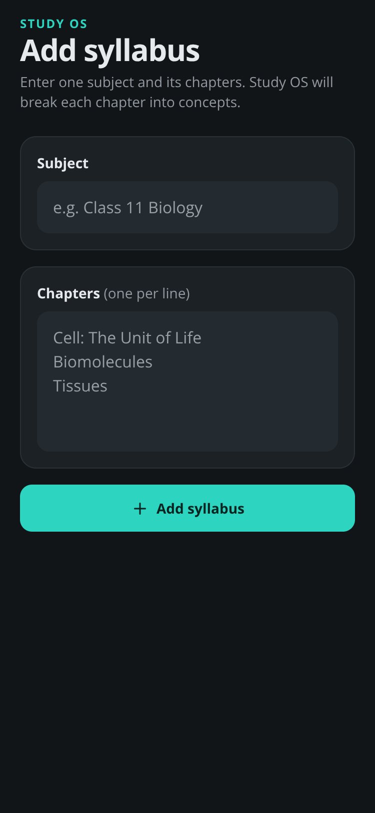 Study OS screen 5
