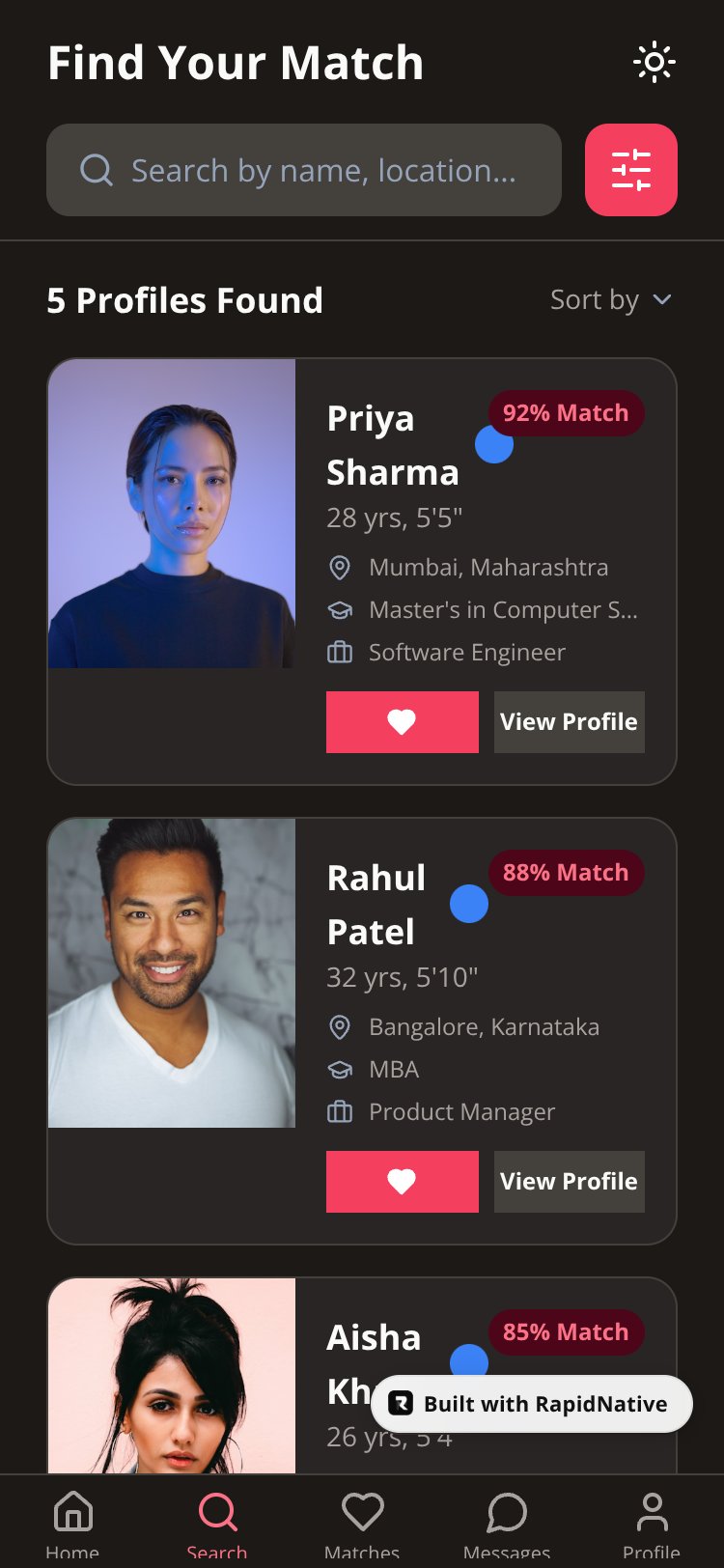 SoulMatch screen 3