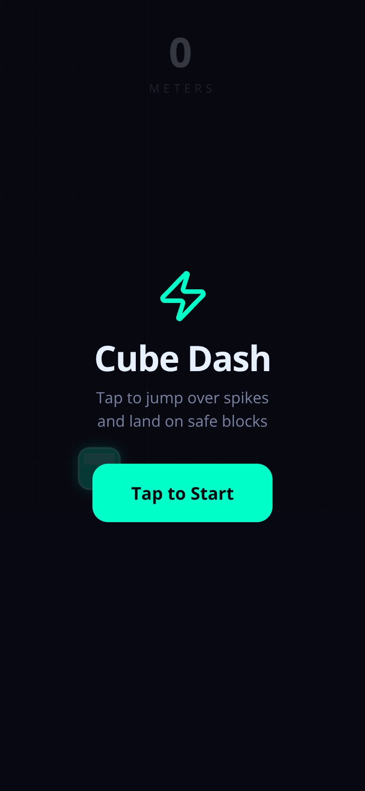 Cube Dash screen 1