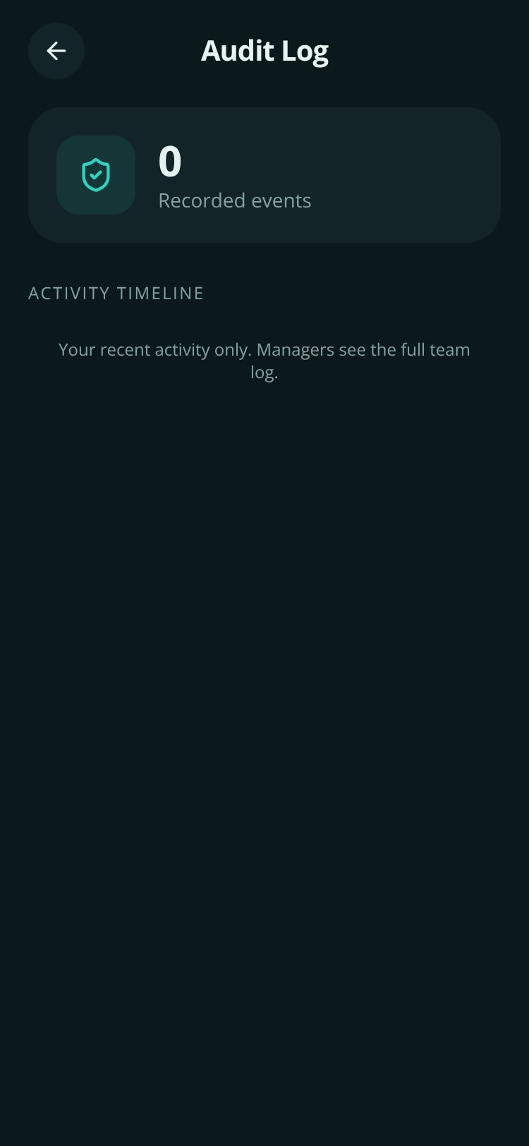 Staffly screen 1
