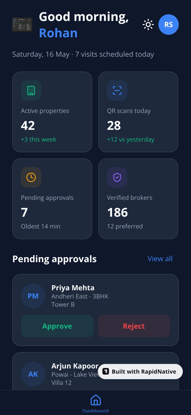 BrightCore screen 1