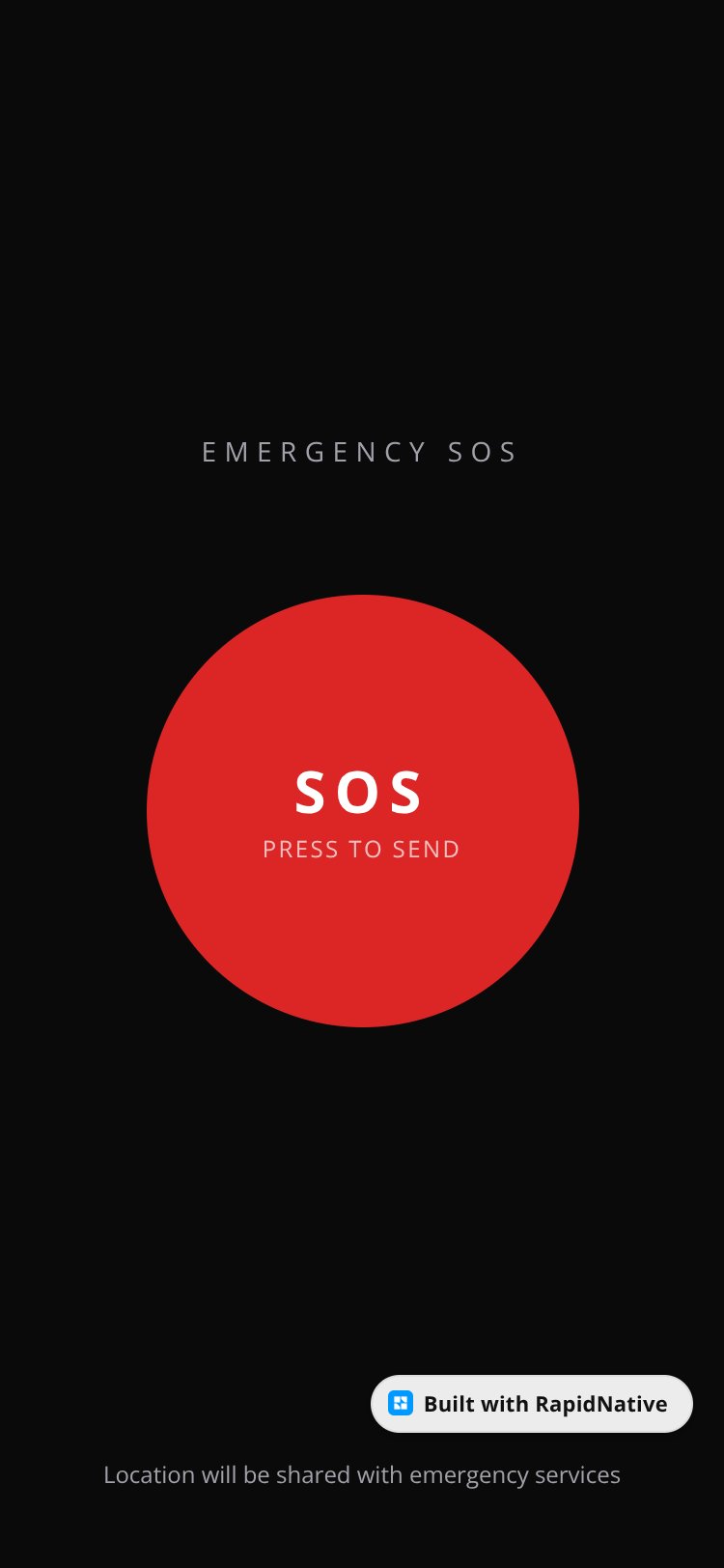 SOS Emergency screen 1