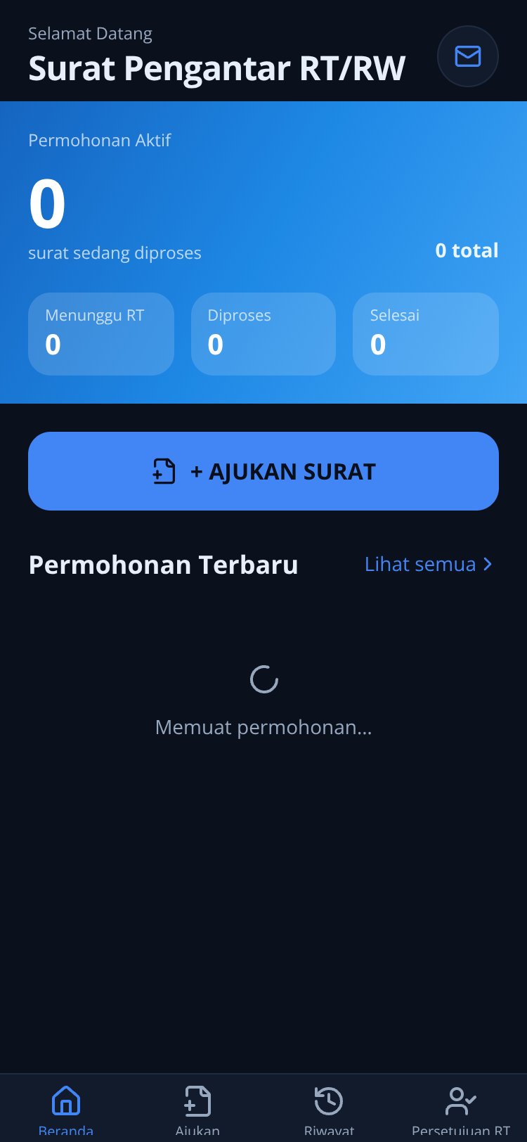 SuratPengantarRT screen 2
