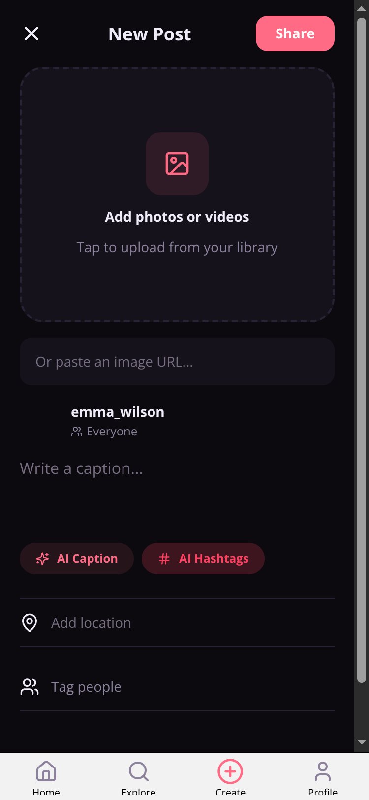 Vibegram screen 1