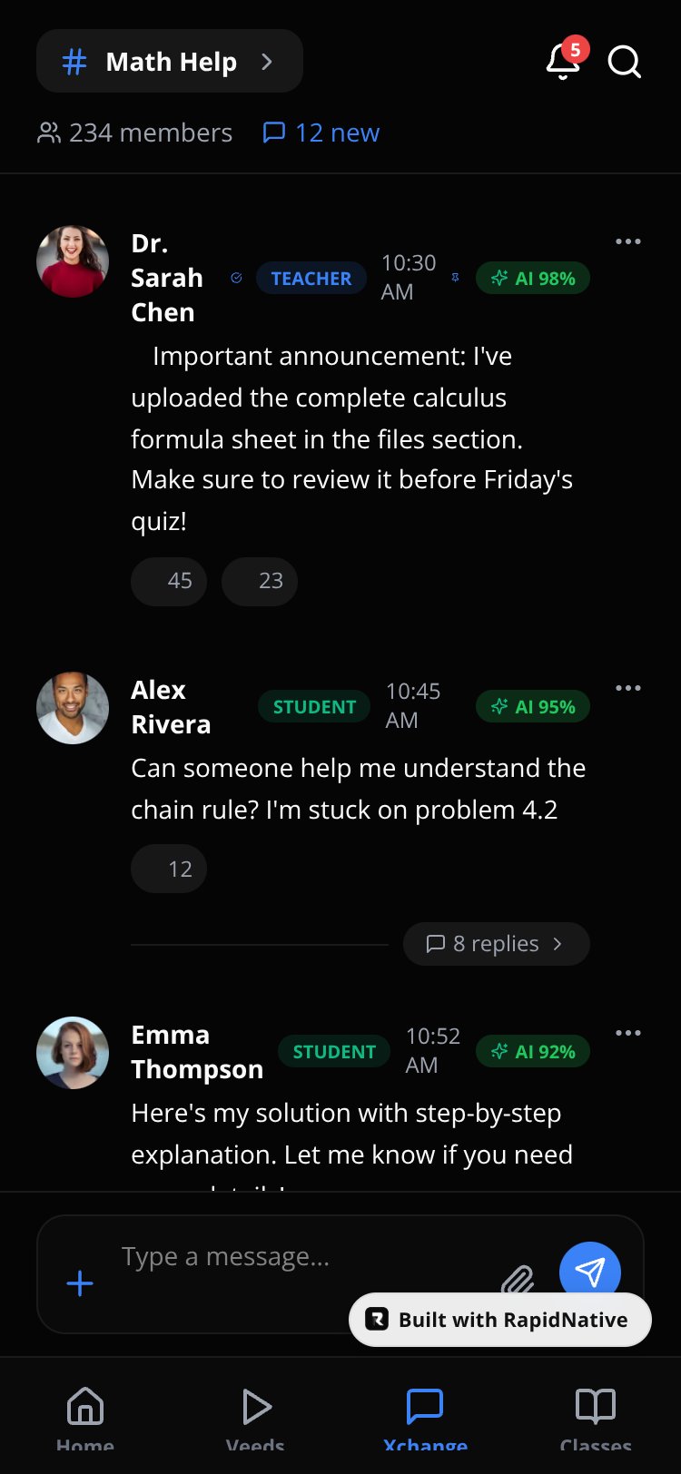 QuickCore screen 1