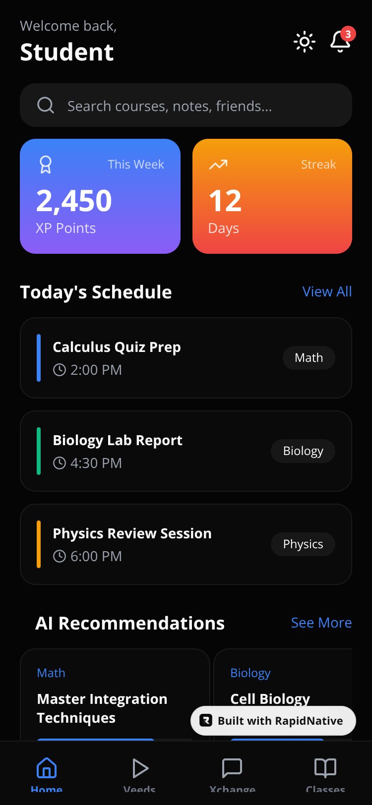 QuickCore screen 3