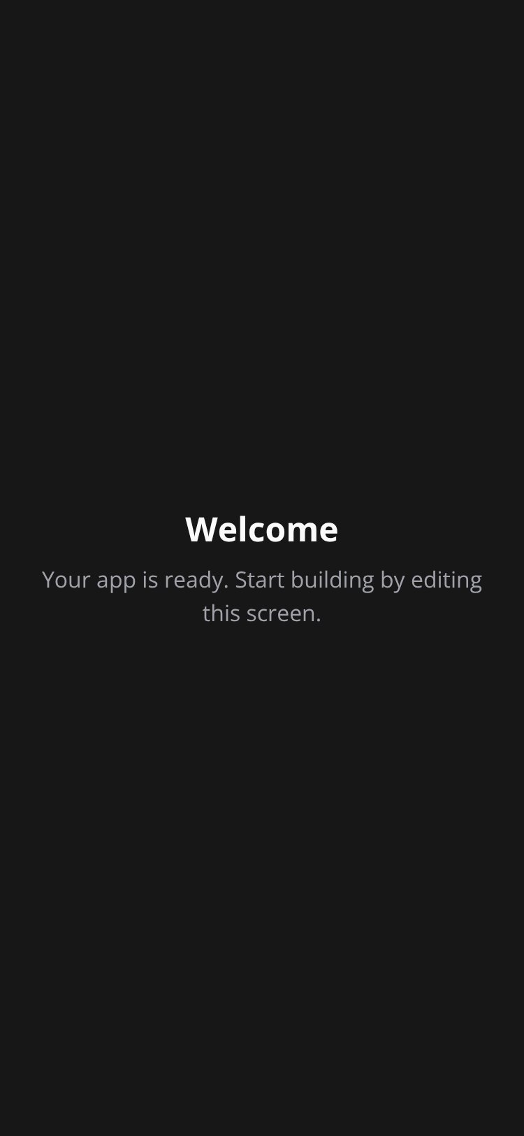 RapidNative App screen 1